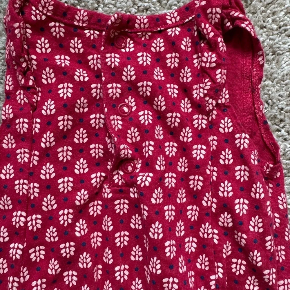 Carter's Red Jumpsuit Playful Polka Dot Design